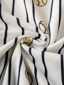 SHEIN Felix The Cat Young Boy Cartoon & Striped Pattern School Style Long Sleeve T-Shirt - متعدد الألوان - مشاهدة 4