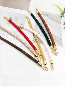 2PCS Woven Chain Straps For DIY Gold Handbag Handles With Spring Clasp Purse/Wallet/Crossbody Bag Repair,Adjustable Length Bag Accessories, Craft Replacement Straps For Bags & Purses Handbag Hardware Accessories - Multicolor - View 4