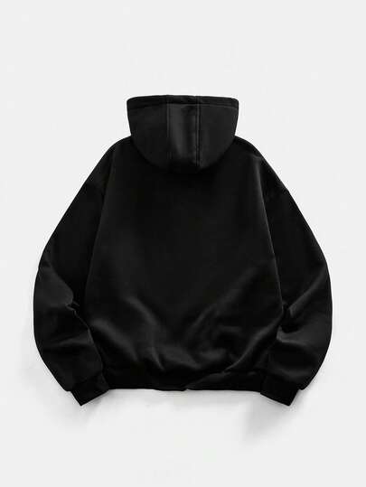 Street Life Men's Anime Character Print Long Sleeve Casual Hoodie