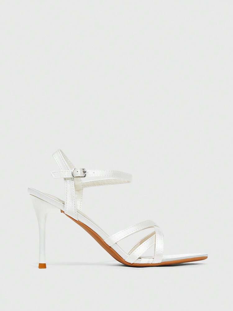 CUCCOO SZL Women's Fashionable, Versatile And Elegant Heeled Sandals For Commuting Spring Shoes