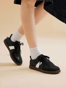 CUCCOO EASI Zapatillas minimalistas versátiles y de moda para mujer - Negro - Ver 5
