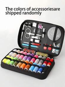 95 zestawów do szycia (losowe kolory) – kompleksowy zestaw materiałów i akcesoriów do szycia, zawierający 24 kolory nici, igły, nożyczki, guziki, miarkę krawiecką, rozpruwacz szwów itp. – idealny do drobnych napraw, nagłych napraw, krawiectwa i majsterkowania – przenośny zestaw podróżny do szycia, odpowiedni do użytku w domu, na zewnątrz i w podróży