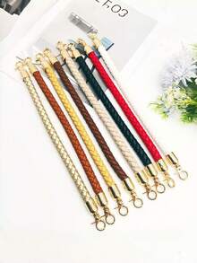 2PCS Woven Chain Straps For DIY Gold Handbag Handles With Spring Clasp Purse/Wallet/Crossbody Bag Repair,Adjustable Length Bag Accessories, Craft Replacement Straps For Bags & Purses Handbag Hardware Accessories - Multicolor - View 2