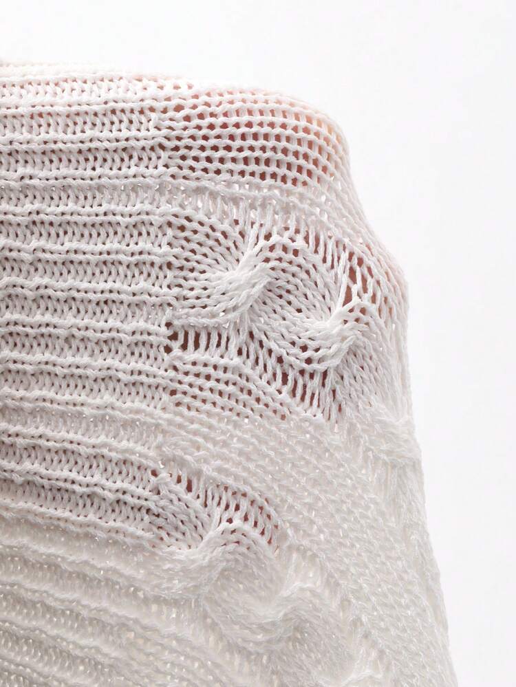 Women's Summer Embroidered Decorative Casual Knit Top