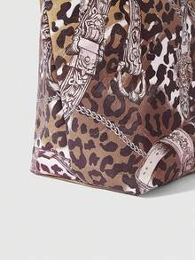 ROMWE Grunge Punk Women Tote Bags - Coffee - View 4