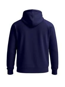 Under Armour Rival Men's Hoodie Navy Blue - MidnightNavy/White-410 - View 2