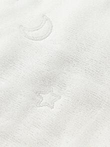 Cozy Pixies 1 st. premiumkvalitets Oeko-Tex-certifierad babyjacquard-sovpåse med andningsfunktion och stjärn- och månedesign - Multifärgad - Visa 7