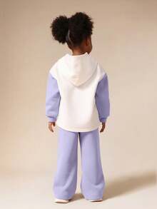 Bộ đồ thể thao SUMWON cỡ lớn in hình biểu tượng tương lai gồm áo hoodie và quần ống rộng, thích hợp cho trẻ em mặc thường ngày hoặc đi nghỉ mát. - Nhiều màu - Xem 2