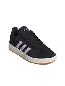 Adidas Grand Court Base 00s Women's Shoes Core Black / Ice Lavender / Off White JQ3596 - CBLACK/ICELAV/OWHITE - 查看 2