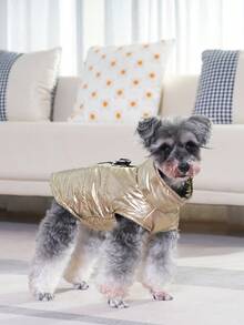 PETSIN Wear Splash Proof Vest And Give Your Beloved Pet A Warm 'little Padded Coat'. Keep The Cold At Bay And Keep Warm. Available In Multiple Colors - Bright gold - View 8