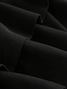 SHEIN MOD Robe col claudine vintage avec style écolière noir et blanc, avec nœud et ourlet volantée. Jupe courte pour la rentrée scolaire, première journée d'école