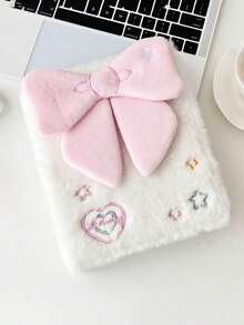 Original Ballet Style Bow Plush A6 Card Album Loose Leaf Inner Page Small Card Star Chasing Storage Card Album Back To School