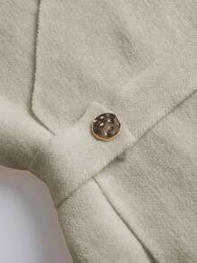 Franclia 2件套女士休闲宽松时尚优雅通勤高品质针织毛衣套装，秋冬季 - 卡其色 - 查看 6