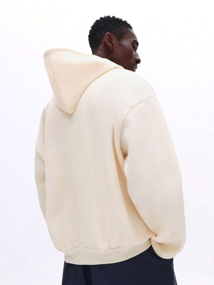 Regular Fit Full-Zip Hoodie With Drawstring