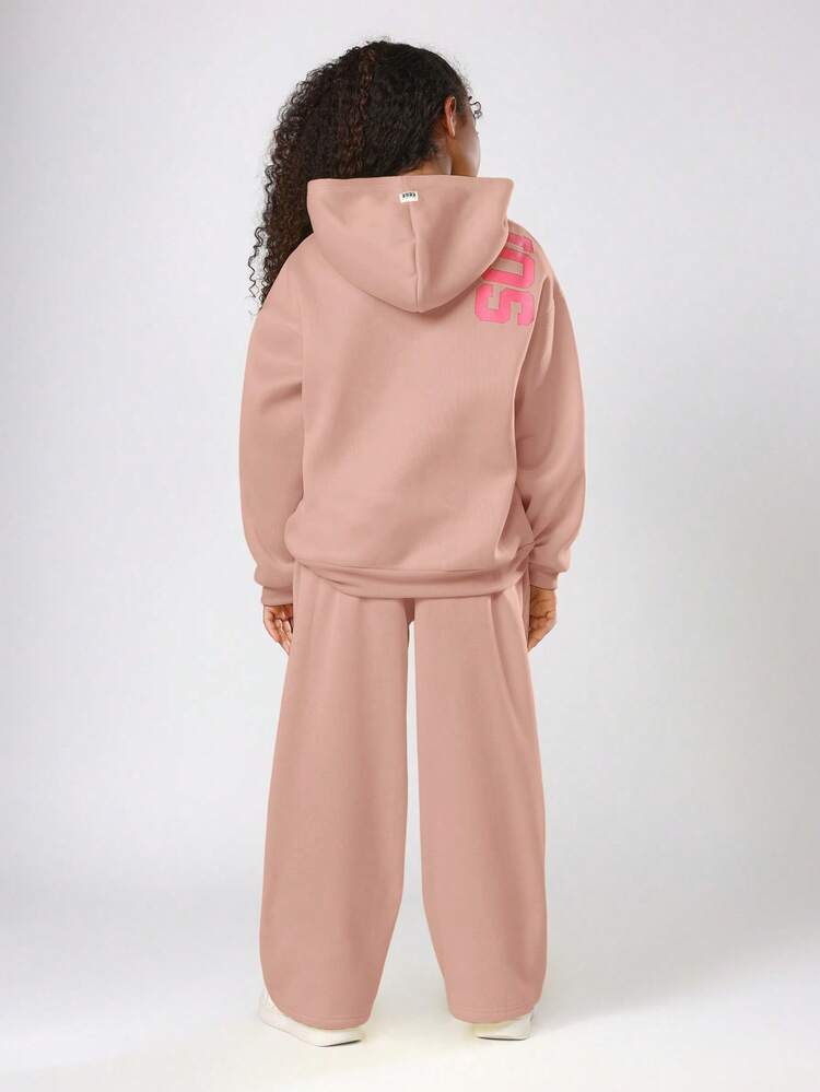 Hoodie And Wide Leg Jogger Set