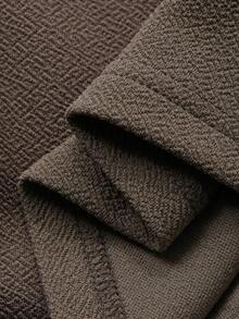 DAZY 2pcs/Set Tween Girls Crew Neck Knit Long Sleeve Top And Skirt Outfit, Fall