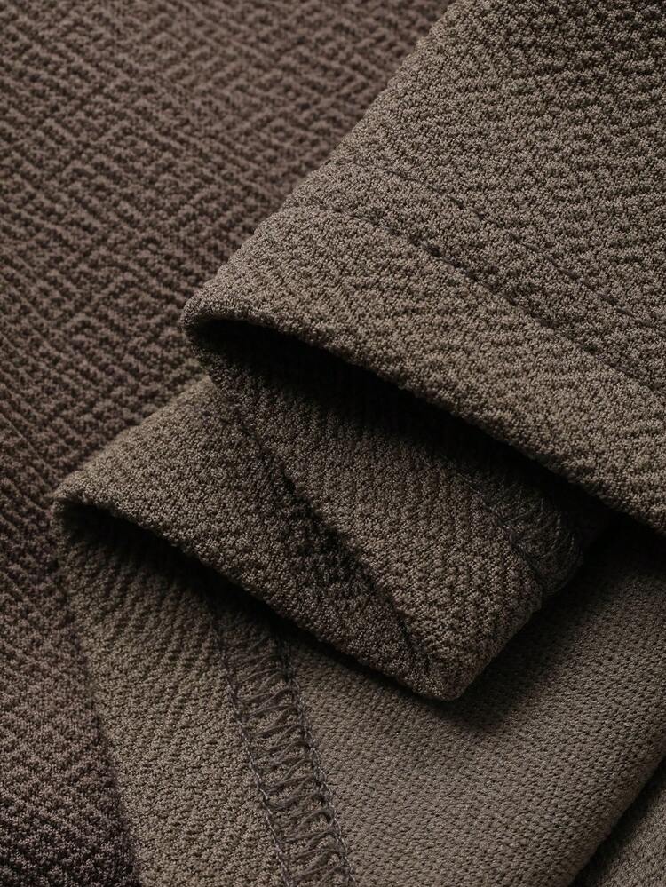 2pcs/Set Tween Girls Crew Neck Knit Long Sleeve Top And Skirt Outfit, Fall