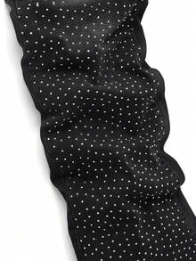 ROMWE MEN Street Life Men's Fashion Commuter Rhinestone Embellished Flared Jeans - Black - View 4