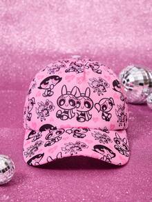 THE POWERPUFF GIRLS X SHEIN Women Baseball Cap - White - View 3
