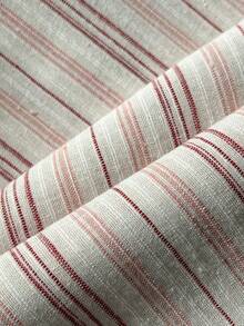 Elamini 女士条纹休闲宽松设计裤，日常穿着，学院风 - 粉色 - 查看 5