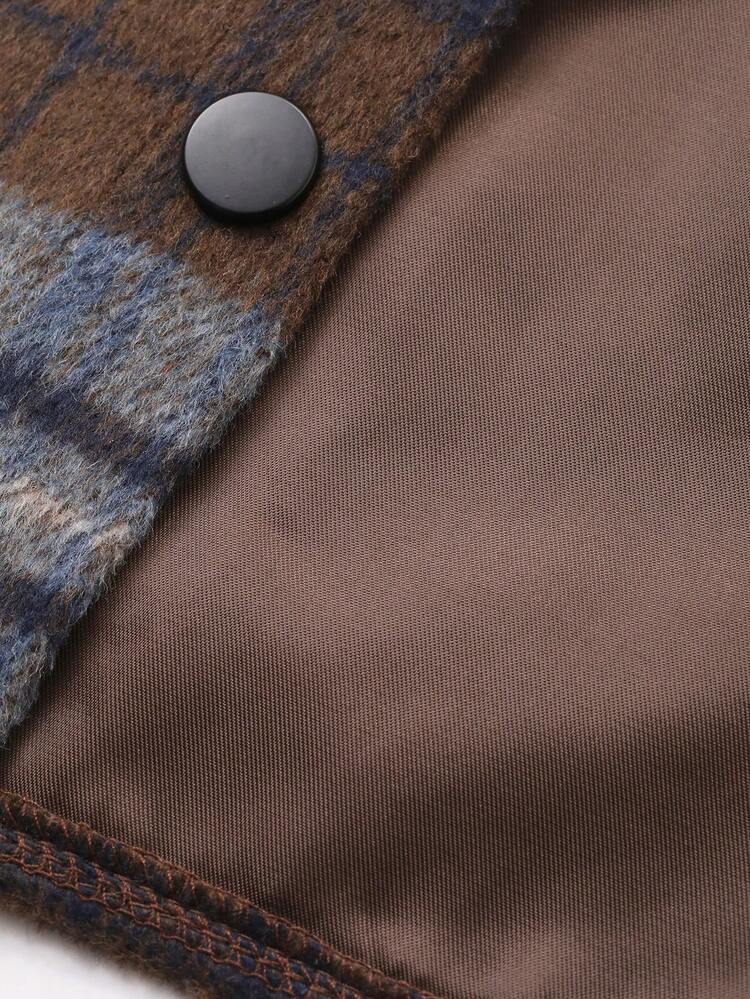 Tween Girls Plaid Long Sleeve Woven Jacket, Fall