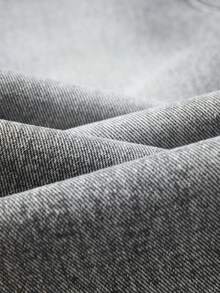 Sparklyn 少女浅灰色带口袋宽松阔腿牛仔裤，适合日常休闲穿着 - 淺灰色 - 查看 8