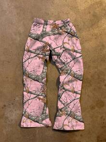 Glimmora Women's Casual Branch & Letter Print Pants - Multicolor - View 2