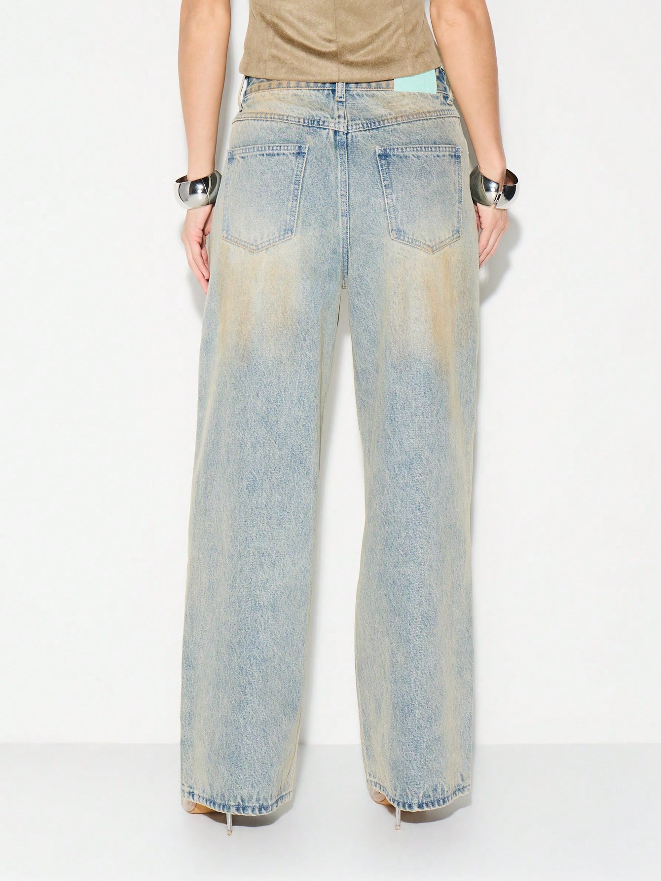 KIZN Oversized Baggy Wide Leg Denim Jeans