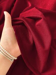 Teen GirlCasual Slim Fit Tight Cropped Sweatshirt Sweatshirt, Back To School Korean Style - Burgundy - View 4