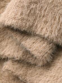 Dazy Kids V-ringad koftaklänning för flickor, höstkläder för unga flickor - Kaki - Visa 7