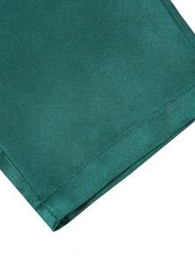 Manfinity AFTRDRK Manfinity Men's Formal Suit Pants, Green High-Quality Versatile Straight-Leg Suit Trousers Men Green Pants