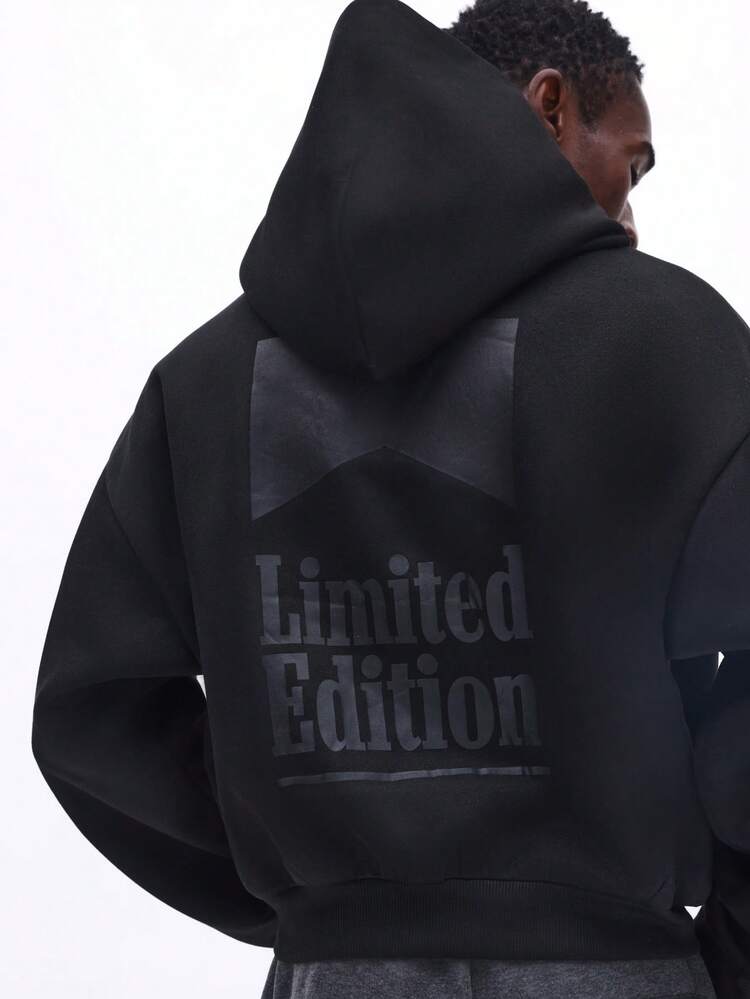 Regular Hoodie With Logo Print