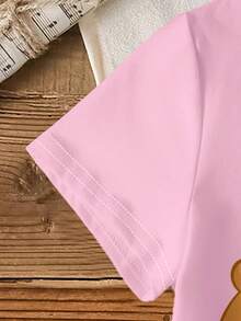 SHEIN | PAW Patrol Young Girl Cute Puppy Print Round Neck Short Sleeve T-Shirt, Summer - White - View 6