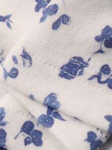 DAZY Quần ngủ nữ cạp chun họa tiết hoa Ditsy rộng rãi - trắng - Xem 7