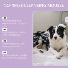 1件/2件装免洗宠物清洁慕斯，适用于猫狗身体和毛发，具有除臭和清洁功效，方便易用的免洗泡沫慕斯 - 彩色 - 查看 9