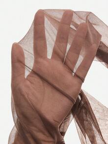 1入女士20D性感簡約尼龍絲襪 - 咖啡棕 - 查看 6