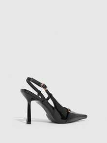 CUCCOO SZL Elegante spitze Pumps für Pendlerinnen - Schwarz - Übersicht 8