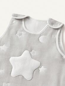 Cozy Pixies 1 件婴儿星月图案纯棉提花睡袋，春夏四季皆宜，轻薄柔软舒适，适合新生儿日常使用，通过 Oeko-Tex 认证 - 彩色 - 查看 7
