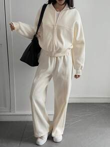 DAZY 女士立领拉链运动套装，秋冬季