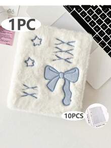 Original Ballet Style Bow Plush A6 Card Album Loose Leaf Inner Page Small Card Star Chasing Storage Card Album Back To School