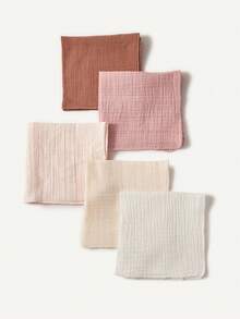 Cozy Pixies Pacote com 5 unidades de toalhas de ombro finas de algodão puro para bebês, ideais para primavera e verão. Também funcionam como babador multifuncional para recém-nascidos e estão disponíveis em diversas cores. Adequadas para todas as estações do ano e possuem certificação Oeko-Tex. - Multicolorido - Ver 10