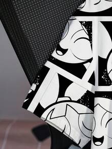 THE POWERPUFF GIRLS X SHEIN Plus Size Summer Casual Letter And Cartoon Pattern Round Neck Short Sleeve T-Shirt Suitable For Going Out - White - View 5