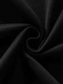 INAWLY 加大码中国龙印花连帽衫，适合冬季 - 黑色 - 查看 5