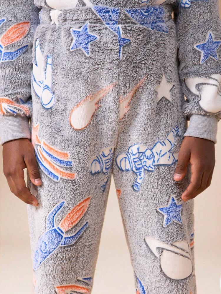 Space Print Sweatshirt With Matching Joggers