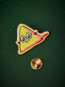 Rick and Morty X SHEIN 1 Set Zinc Alloy Cartoon Series Cute Brooch Pin, Fashionable & Popular Cross-Border, Luxury Niche Casual For Couples, Suitable For Various Parties, Concerts, Festivals - Gold - View 3