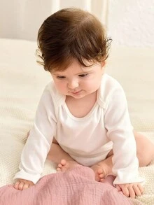 Cozy Pixies Pacote com 5 unidades de toalhas de ombro finas de algodão puro para bebês, ideais para primavera e verão. Também funcionam como babador multifuncional para recém-nascidos e estão disponíveis em diversas cores. Adequadas para todas as estações do ano e possuem certificação Oeko-Tex. - Multicolorido - Ver 3