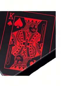 1pack Waterproof & Flexible Playing Cards With Box, Cool Design Great For Parties, Games, Gifting And Celebrations,Red Card,Gifting>Red,Palying Cards - Red - View 6