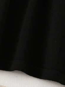 Sukienka sweterkowa z kołnierzykiem polo dla malucha, sukienka dzianinowa z długim rękawem i kokardką, styl uniwersytecki, odpowiednia do noszenia na co dzień, na wyjścia, święta i imprezy, może być prezentem