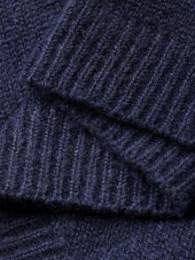 DAZY Tween Girls Solid Color Cardigan - Navy Blue - View 7