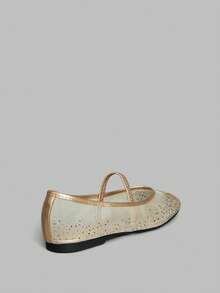 Ontre Giày lười nữ thường ngày đính đá Rhinestone - Vàng - Xem 2